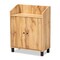 Baxton Studio Rossin Modern Oak Brown Finished Wood 2-Door Entryway Shoe Storage Cabinet with Top Shelf 182-11690-Zoro - alternate 1